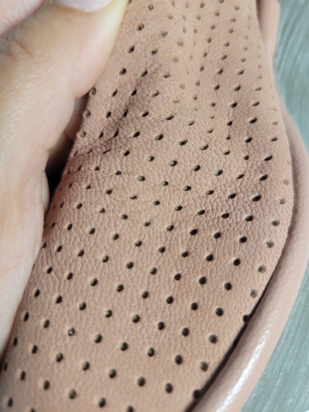 FLY London Yake Pink Perforated Leather Wedge Sandals EU 40 (~US 9) - Picture 9 of 16